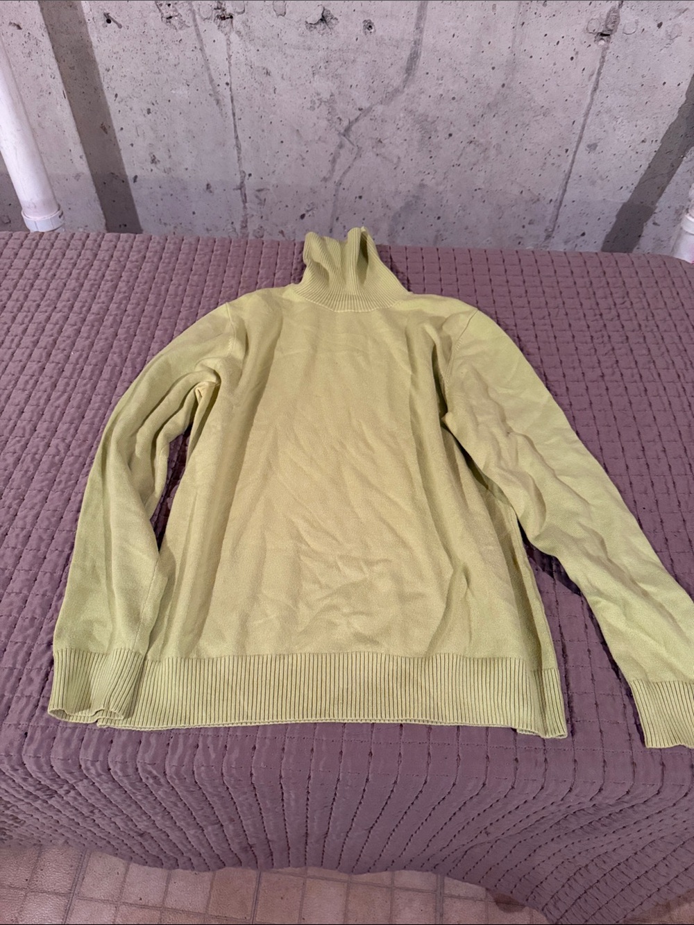 Men's Turtleneck Sweater in Light Green